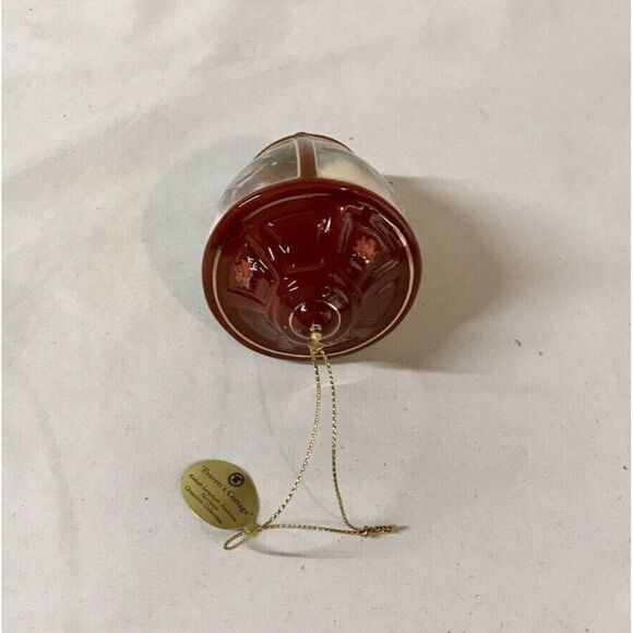 Thomas Kinkade Bradford Editions Heirloom Ornament Lite Cover Stone Cottage New - Picture 3 of 6